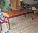 Houten Eettafel met Lade - 201 cm, Huis en Inrichting, Tafels | Eettafels, Ophalen, Gebruikt, 50 tot 100 cm, Landelijk