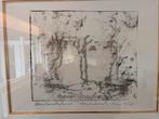 Anton Heijboer - Origineel, Ingelijst, Antiek en Kunst, Kunst | Etsen en Gravures, Ophalen