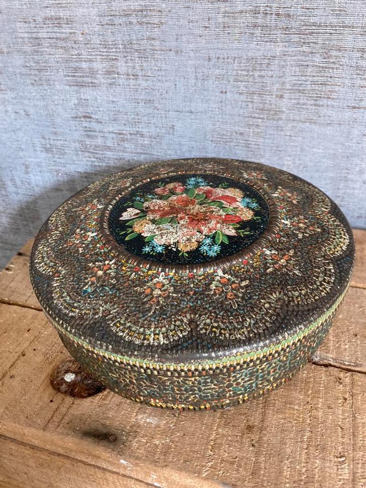 Prachtige antieke koektrommel- George W. Horner & Co, Antiek en Kunst, Antiek | Woonaccessoires, Ophalen of Verzenden