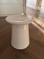 Vt wonen button bijzettafel hoogglans wit, Huis en Inrichting, Ophalen, Minder dan 55 cm, Rond, Zo goed als nieuw