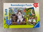 Kattenpuzzel (3 stuks, Ravensburger), Kinderen en Baby's, Speelgoed | Kinderpuzzels, 10 tot 50 stukjes, Ophalen of Verzenden, Zo goed als nieuw