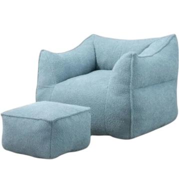 Comfortabele Bouclé Bean Bag Stoel beschikbaar voor biedingen