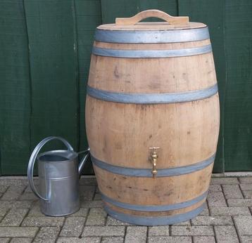 225ltr eikenhouten regentonnen incl kraantje deksel handvat  beschikbaar voor biedingen