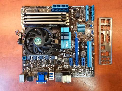 Asus M4A88T-M/USB3 Met Amd PHENOM II X6 1055T 6 Core en 16GB, Computers en Software, Moederborden, Gebruikt, AMD, DDR3, Ophalen of Verzenden
