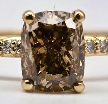 1.10 karaat echte diamanten ring - 14k Goud - Gecertificeerd beschikbaar voor biedingen