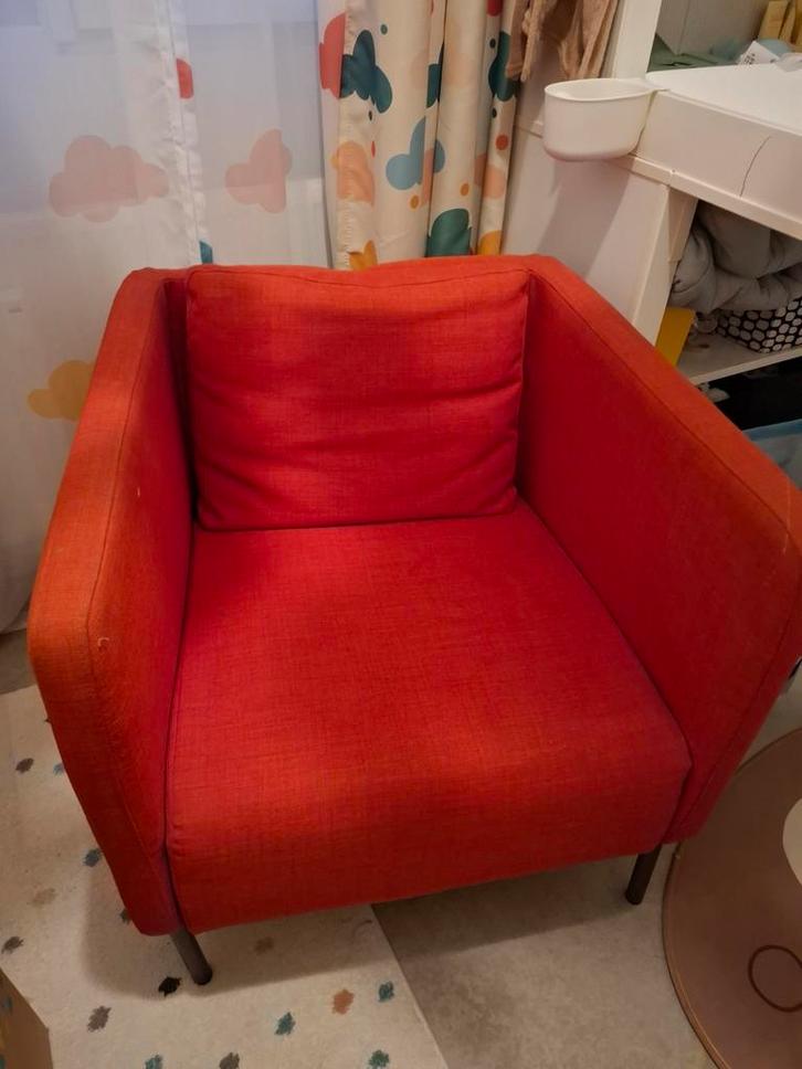 Ikea Ekerö Fauteuil - Stijlvol en Comfortabel, Huis en Inrichting, Fauteuils, Gebruikt, Stof, 50 tot 75 cm, Minder dan 75 cm, Ophalen