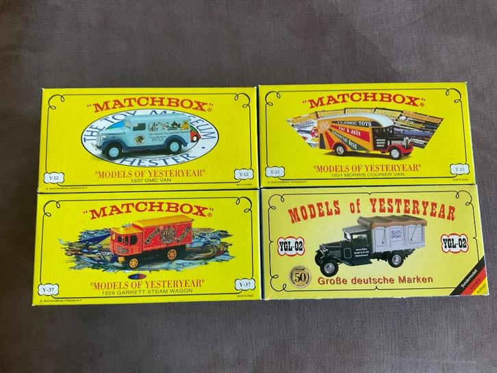 Matchbox Models of Yesteryear 4 zeldzame modellen mint/box, Hobby en Vrije tijd, Modelauto's | 1:43, Zo goed als nieuw, Bus of Vrachtwagen