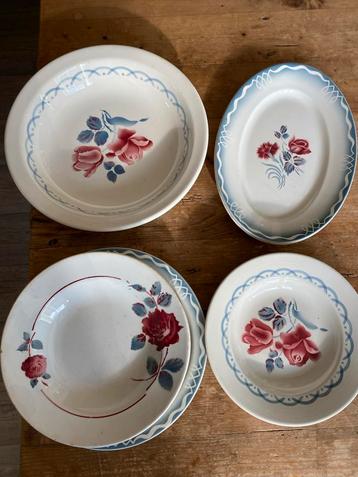 Vintage Digoin Sarreguemines Cannes Borden Set beschikbaar voor biedingen