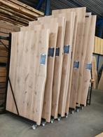 Eiken planken | Boomstamplanken | Gedroogd | Wandplanken, Doe-het-zelf en Verbouw, Hout en Planken, Nieuw, Plank, Ophalen of Verzenden