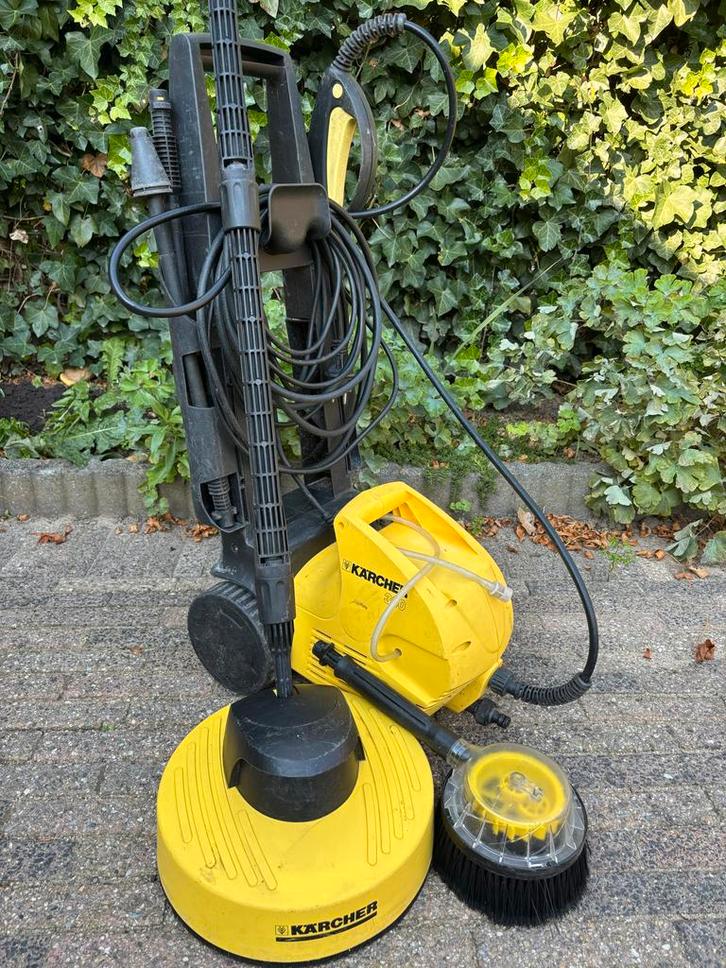 Hogedrukreiniger met accessoires, Tuin en Terras, Hogedrukreinigers, Gebruikt, Elektrisch, Met autostop en -start, Ophalen