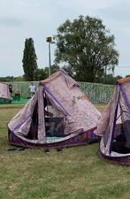 Tomorrowland tent paars 2 persoons, Caravans en Kamperen, Tenten, Ophalen, Zo goed als nieuw, Tot en met 2