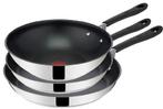 Tefal Pannenset Home Cook Stainles steel 3-delig, Huis en Inrichting, Keuken | Potten en Pannen, Ophalen of Verzenden, Zo goed als nieuw