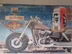 Schilderij motor groot, Antiek en Kunst, Ophalen