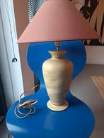 Vintage tafellamp aardewerk goud, Huis en Inrichting, Lampen | Tafellampen, Ophalen of Verzenden, Gebruikt, Minder dan 50 cm