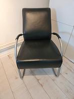 Jess design stoel fauteuil, Huis en Inrichting, Stoelen, Ophalen, Gebruikt, Zwart, Leer