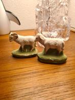 Vintage gipsen schaapjes, kerst, pasen, gips, brocante, Diversen, Pasen, Ophalen of Verzenden