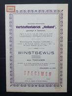 Verfstoffenfabriek "Holland" (later BASF) - Apeldoorn 1920, Verzenden, 1920 tot 1950, Overige typen