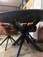 Ronde eettafel 150 cm zwart, Ophalen of Verzenden, Zo goed als nieuw, Rond, 100 tot 150 cm