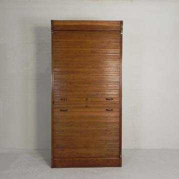 229 cm hoge rolluikkast met 2 luiken boven elkaar, jaren 30 beschikbaar voor biedingen