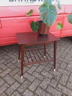Vintage design Danish sidetable trolley bijzettafel, Ophalen, Gebruikt, 60 cm of meer, Rechthoekig