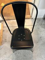 8 Alminium zwarte stoelen, Ophalen, Zo goed als nieuw