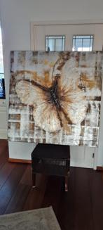 schilderij vlinder L.Paramount 120x120, Antiek en Kunst, Kunst | Schilderijen | Modern, Ophalen