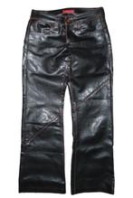 INDIAN ROSE faux leather broek, pantalon, bruin/zwart Mt. XS, Kleding | Dames, Lang, Maat 34 (XS) of kleiner, Indian Rose, Zo goed als nieuw