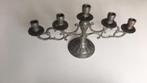 Tinnen kandelaar Art Deco stijl I.z.g.s., Ophalen of Verzenden