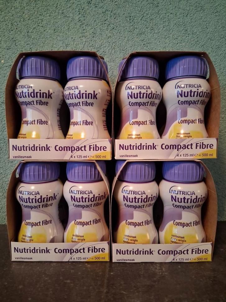 Nutridrink compact fiber flesjes vanille smaak, Sport en Fitness, Gezondheidsproducten en Wellness, Nieuw, Poeder of Drank, Ophalen of Verzenden