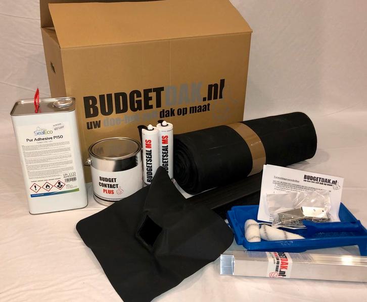 EPDM BUDGETDAK PRELASTI 1,20 MM EPDM DAK RESTSTUKKEN OP=OP, Doe-het-zelf en Verbouw, Dakpannen en Dakbedekking, Nieuw, Dakleer