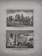 047/048 Heemskerk huis Assumburg en Brederode Gravure dl 3, Antiek en Kunst, Kunst | Etsen en Gravures, Ophalen of Verzenden