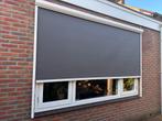 Elektrische screen antraciet met witte omlijsting, Ophalen, Elektrisch, Zo goed als nieuw, 150 tot 300 cm