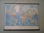 Wandkleed wereldkaart 100x75 cm, Ophalen