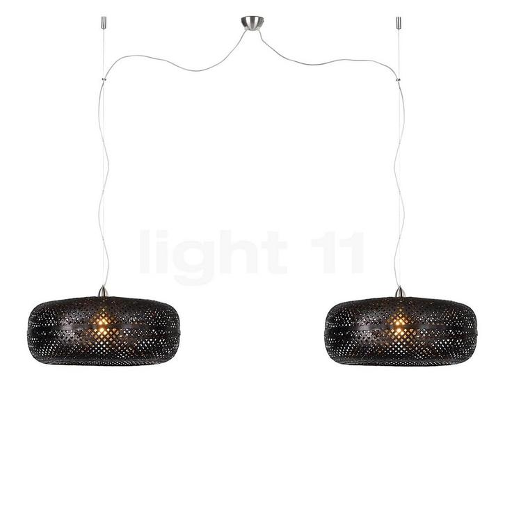 GOOD&MOJO Palawan hanglamp dubbele pendel (zonder kappen), Huis en Inrichting, Lampen | Hanglampen, Nieuw, 75 cm of meer, Kunststof