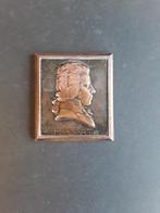 Bronzen reliëf van Mozart, Antiek en Kunst, Antiek | Koper en Brons, Ophalen of Verzenden