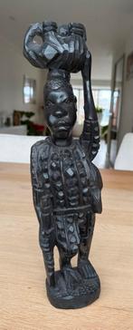 Afrikaans Houten Beeld Vrouw met Kruik, Antiek en Kunst, Ophalen