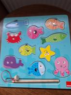 Houten puzzel en vissenspel, Ophalen, Zo goed als nieuw, Van hout, Minder dan 10 stukjes