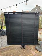 Zwarte houten jaloezie Veneta 129x133 cm, Huis en Inrichting, Stoffering | Gordijnen en Lamellen, Ophalen, Zo goed als nieuw, Zwart
