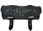 Leren Toolrol 28 x 10 cm Mat Zwart Cross, Demon Leathers, Verzenden, Noord-Brabant, Nieuw