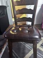 Eetstoel | 4 stuks, Huis en Inrichting, Stoelen, Gebruikt, Bruin, Ophalen of Verzenden, Eén
