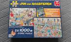 Jan van Haasteren 2x1000 - Kerstman & Oud en Nieuw, Ophalen of Verzenden, 500 t/m 1500 stukjes, Zo goed als nieuw