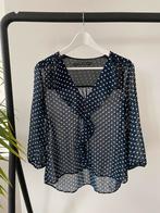 Blouse witte stippen van Zara, Blauw, Zara, Ophalen of Verzenden, Zo goed als nieuw