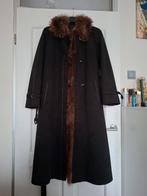 Jas met bont / pelz, Kleding | Dames, Jassen | Winter, Ophalen of Verzenden, Zo goed als nieuw, Maat 38/40 (M), Bruin