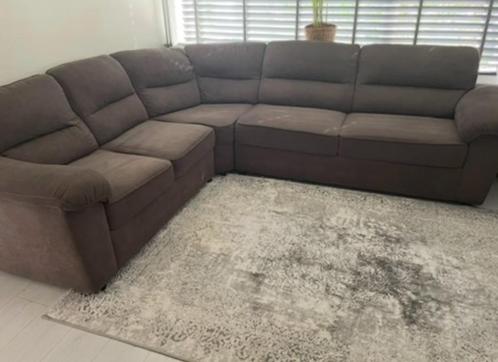 Te koop: Antraciet hoekbank in uitstekende staat – 270x220, Huis en Inrichting, Banken | Bankstellen, Gebruikt, Hoekbank, Vierpersoons of meer