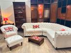 The Chesterfield brand hoekbank wit leer, Ophalen, Info@chesterfieldjunkie.nl, Gosemengelstrast, Leer