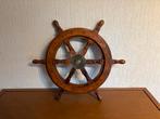 Houten Scheepswiel Decoratie antiek, Ophalen, Gebruikt