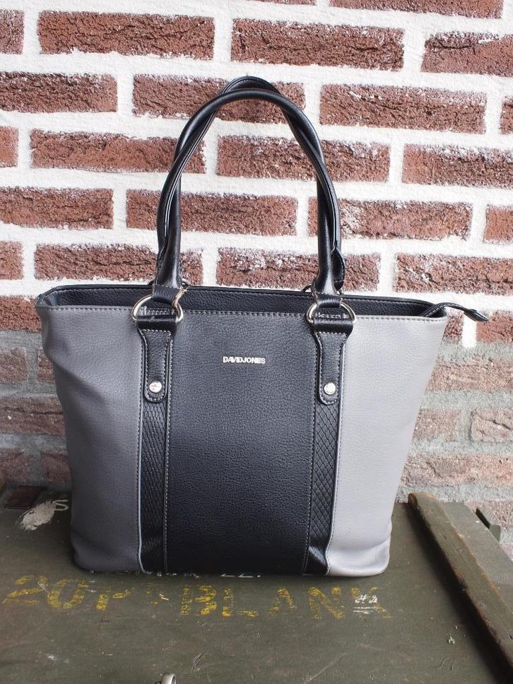 Mooie David Jones Damestas, Sieraden, Tassen en Uiterlijk, Tassen | Damestassen, Zo goed als nieuw, Handtas, Zwart, Ophalen of Verzenden