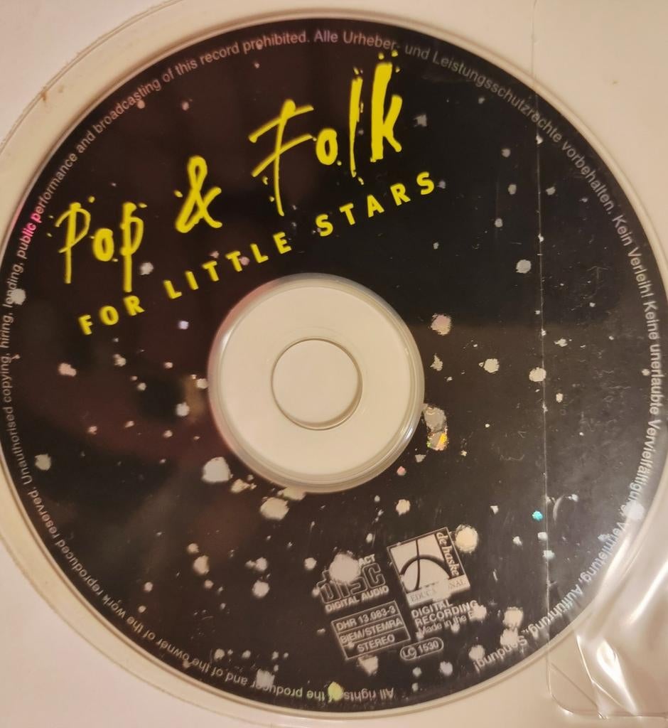 Pop & Folk for Little Stars. + Cd. Viool, Ophalen of Verzenden, Zo goed als nieuw, Thema, Viool of Altviool