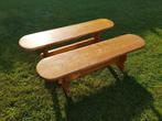 Tafel met banken voor binnen of buiten., Ophalen, Gebruikt, Hout
