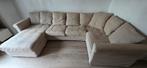 Gronlid hoekbank met chaise lounge 5zits ikea Hillared beige, Ophalen, Gebruikt